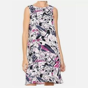 Nic+Zoe Graffiti Femme Print Tie Back Shift‎ Dress